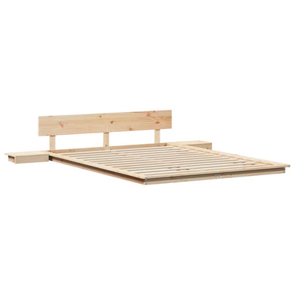 Struttura del letto Marrone 140 x 200 cm legno | homemem39