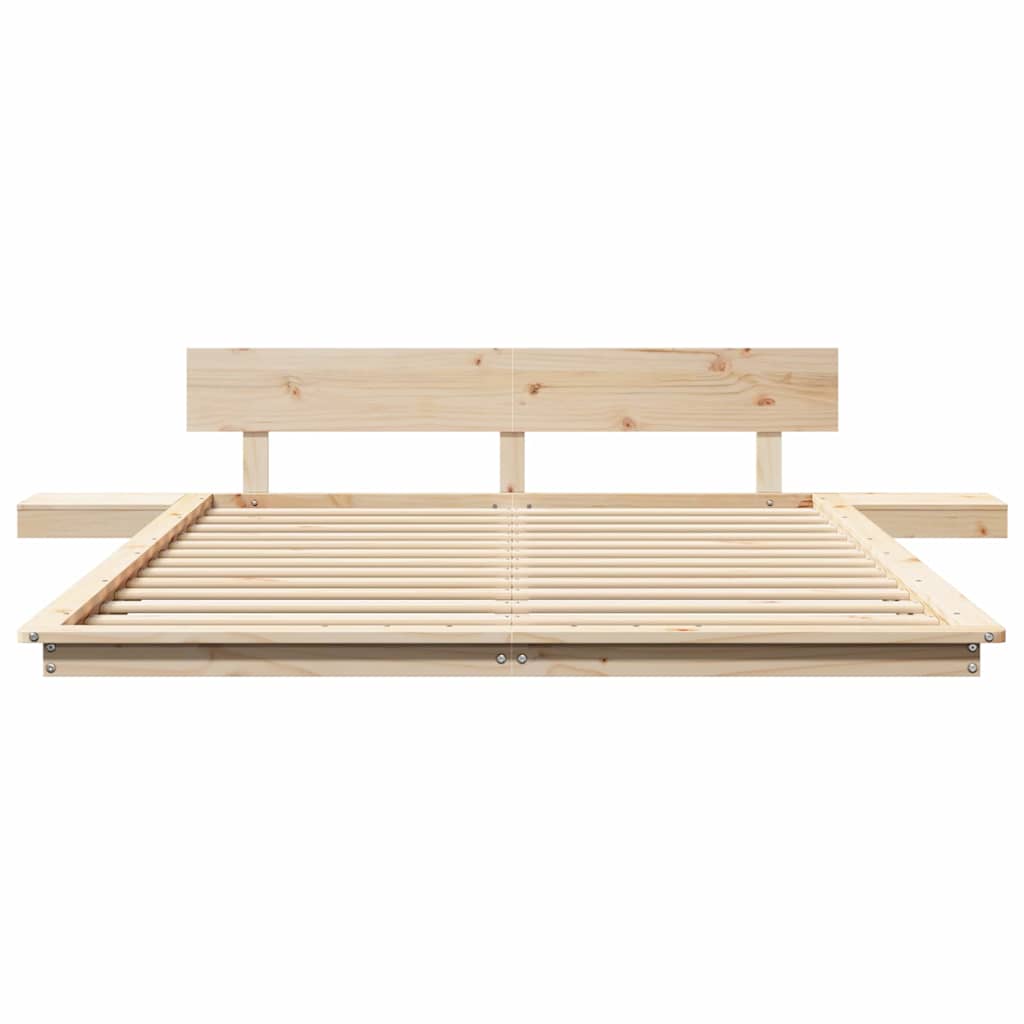 Struttura del letto Marrone 140 x 200 cm legno | homemem39