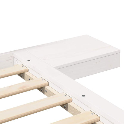 Struttura del letto Bianco 140 x 200 cm legno | homemem39