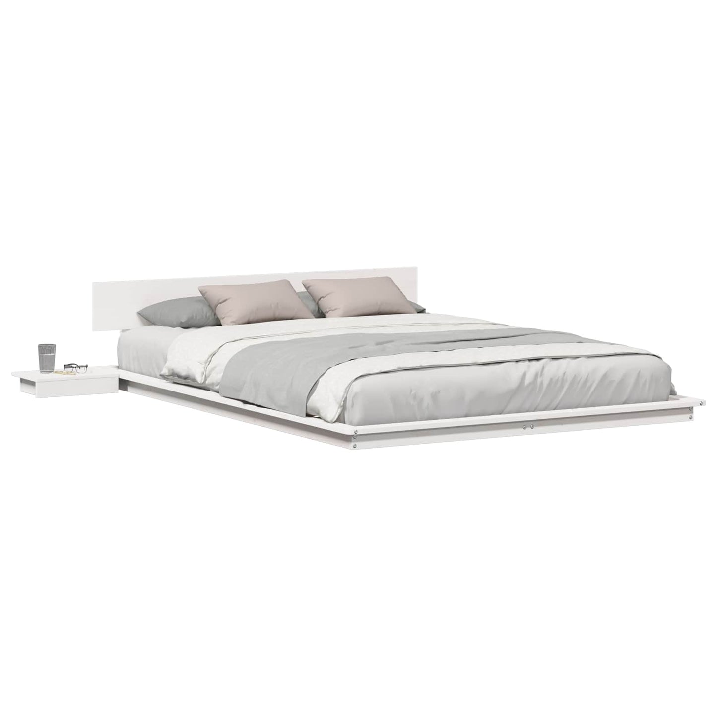 Struttura del letto Bianco 140 x 200 cm legno | homemem39