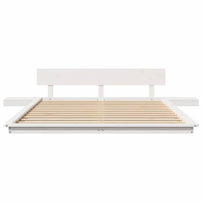 Struttura del letto Bianco 140 x 200 cm legno | homemem39