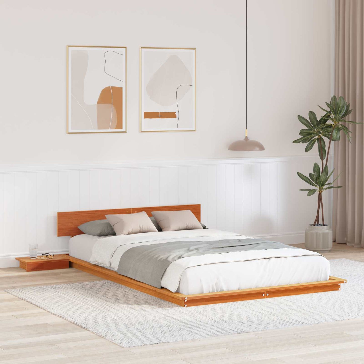 Struttura del letto Marrone 120 x 200 cm legno | homemem39