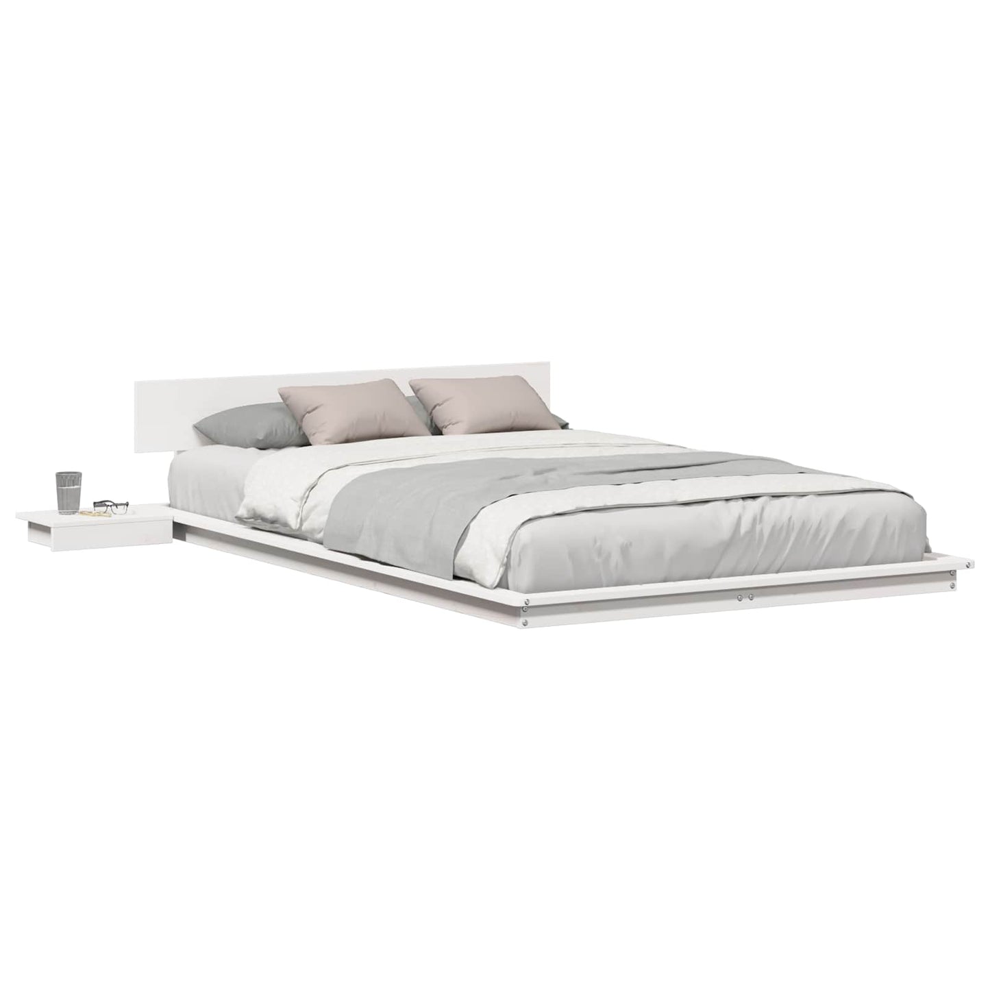 Struttura del letto Marrone 140 x 190 cm legno | homemem39