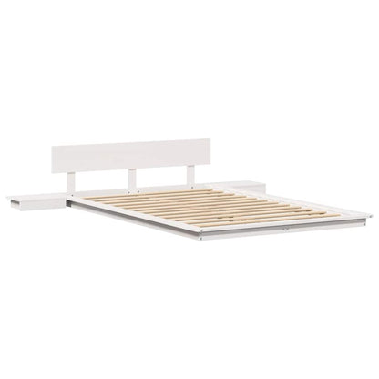 Struttura del letto Marrone 140 x 190 cm legno | homemem39