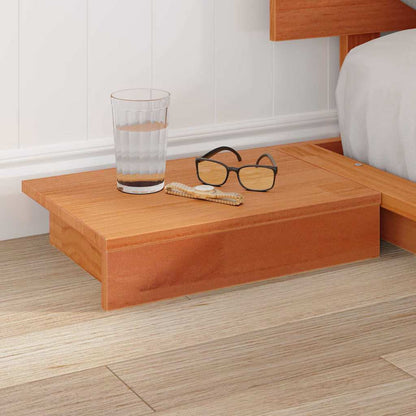 Struttura del letto Marrone 140 x 190 cm legno