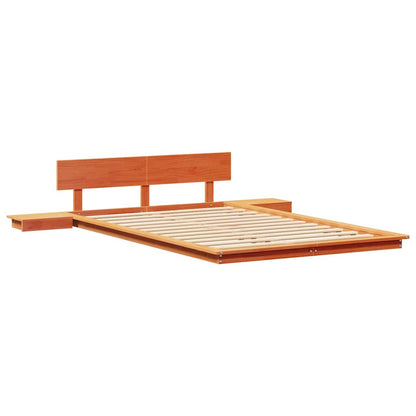 Struttura del letto Marrone 140 x 190 cm legno
