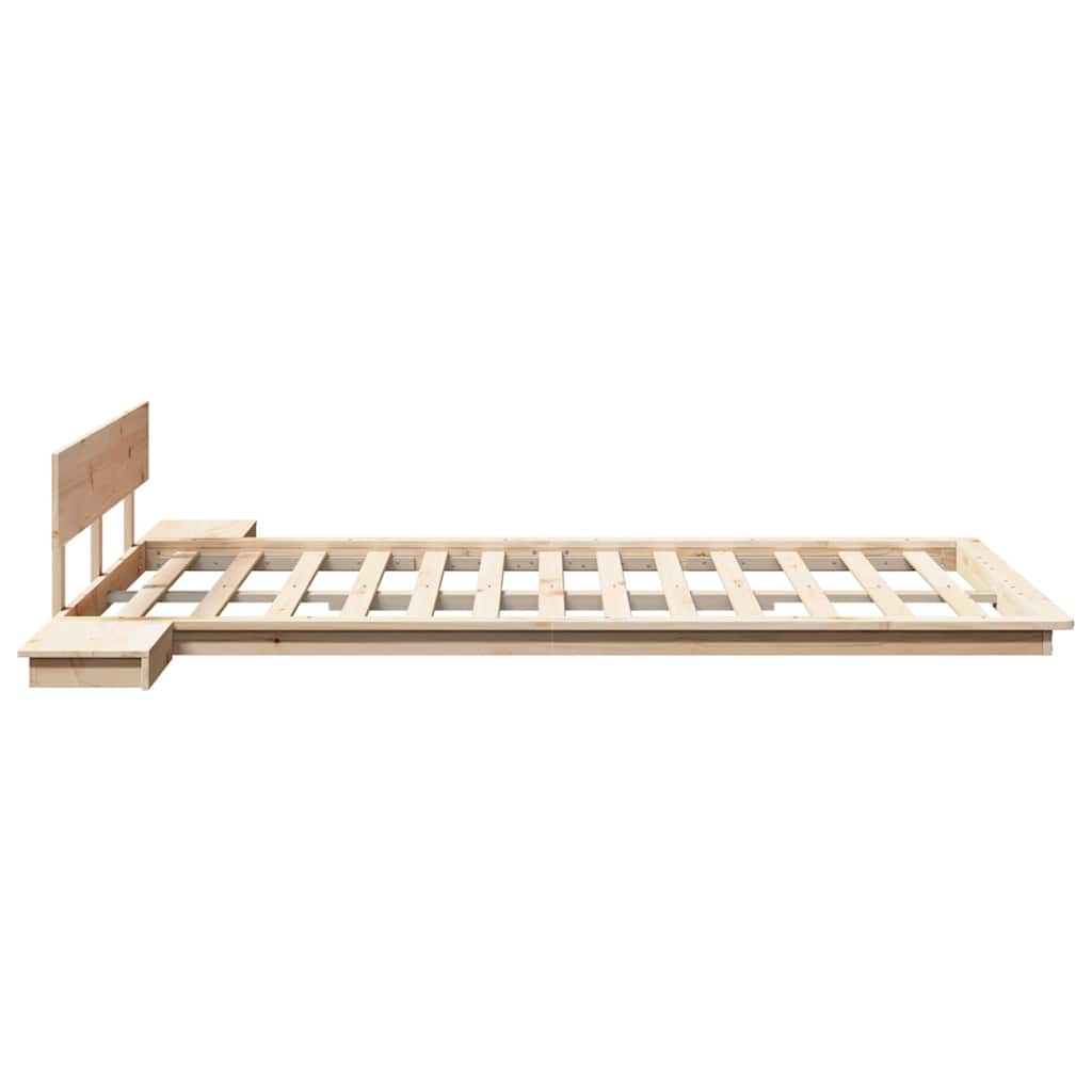 Struttura del letto Marrone 135 x 190 cm legno | homemem39