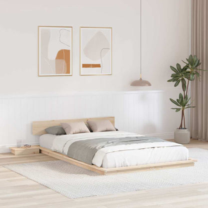 Struttura del letto Marrone 120 x 190 cm legno
