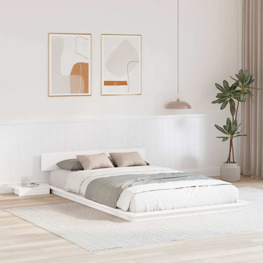Struttura del letto Bianco 120 x 190 cm legno