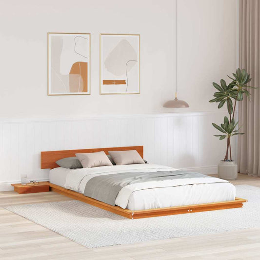 Struttura del letto Marrone 120 x 190 cm legno | homemem39