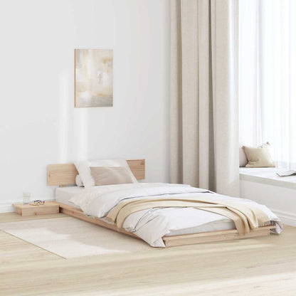 Struttura del letto Marrone 100 x 200 cm legno | homemem39