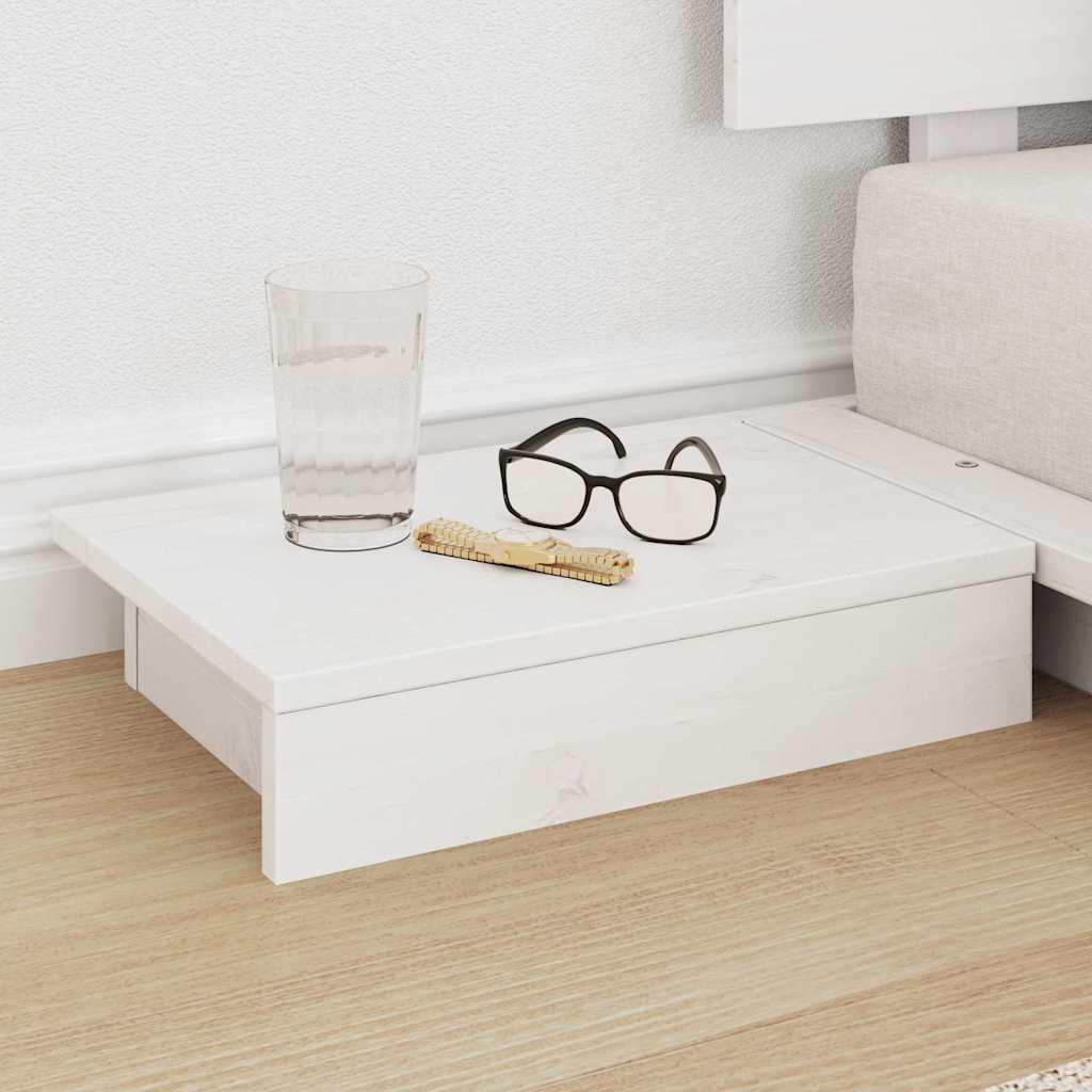 Struttura del letto con testiera Bianco 100 x 200 cm legno | homemem39