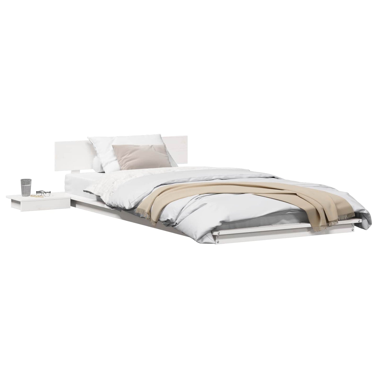 Struttura del letto Bianco 90 x 200 cm legno | homemem39