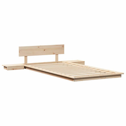 Struttura del letto Marrone 90 x 190 cm legno | homemem39