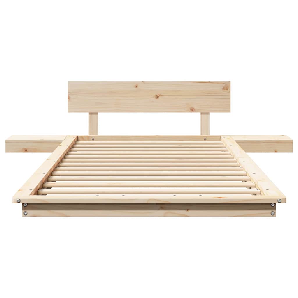 Struttura del letto Marrone 90 x 190 cm legno | homemem39