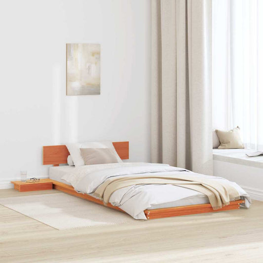Struttura del letto Marrone 90 x 190 cm legno | homemem39