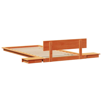 Struttura del letto Marrone 90 x 190 cm legno | homemem39