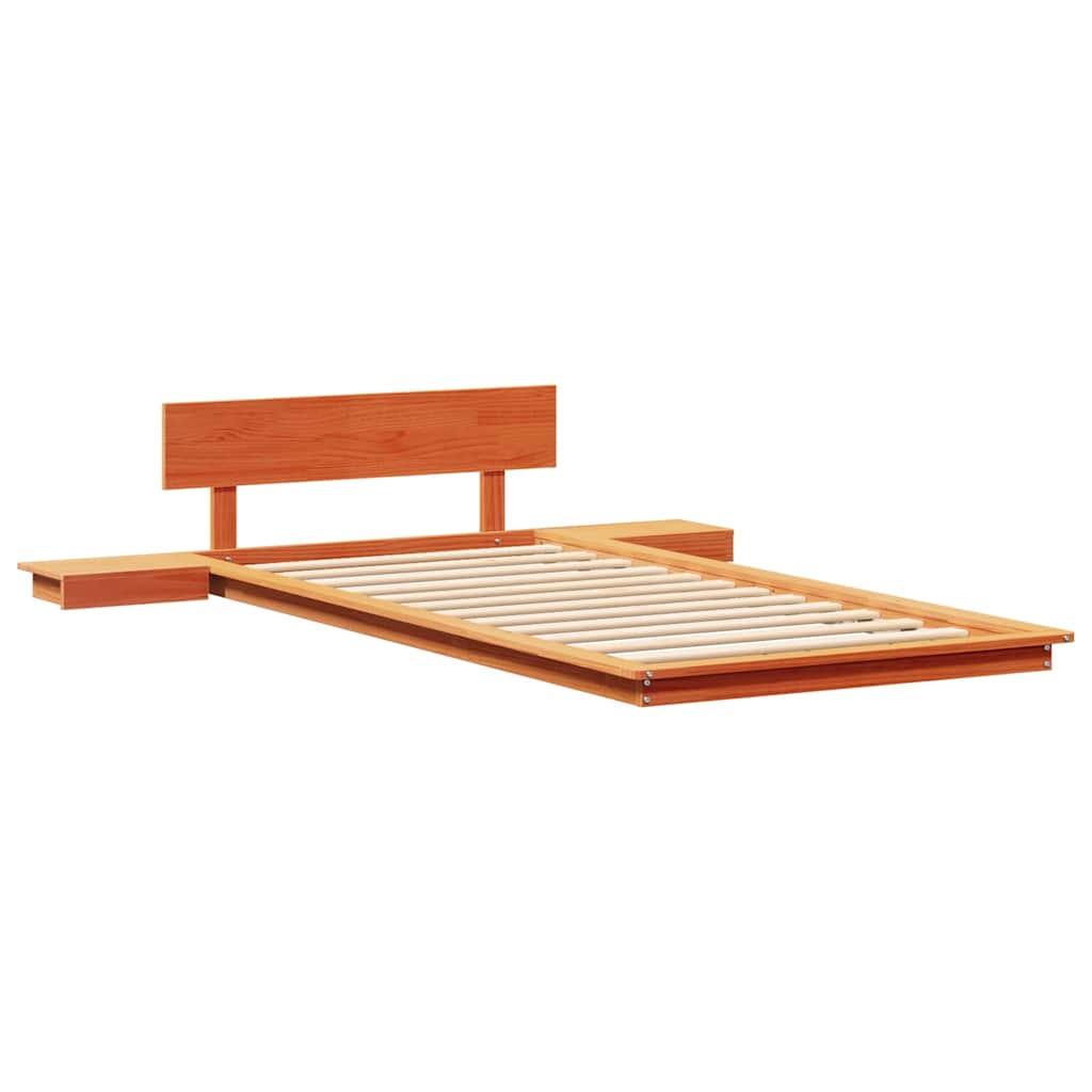 Struttura del letto Marrone 75 x 190 cm legno | homemem39