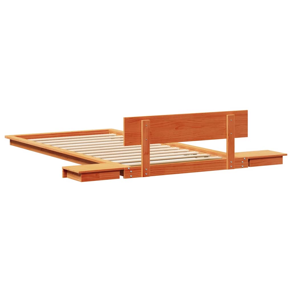 Struttura del letto Marrone 75 x 190 cm legno | homemem39