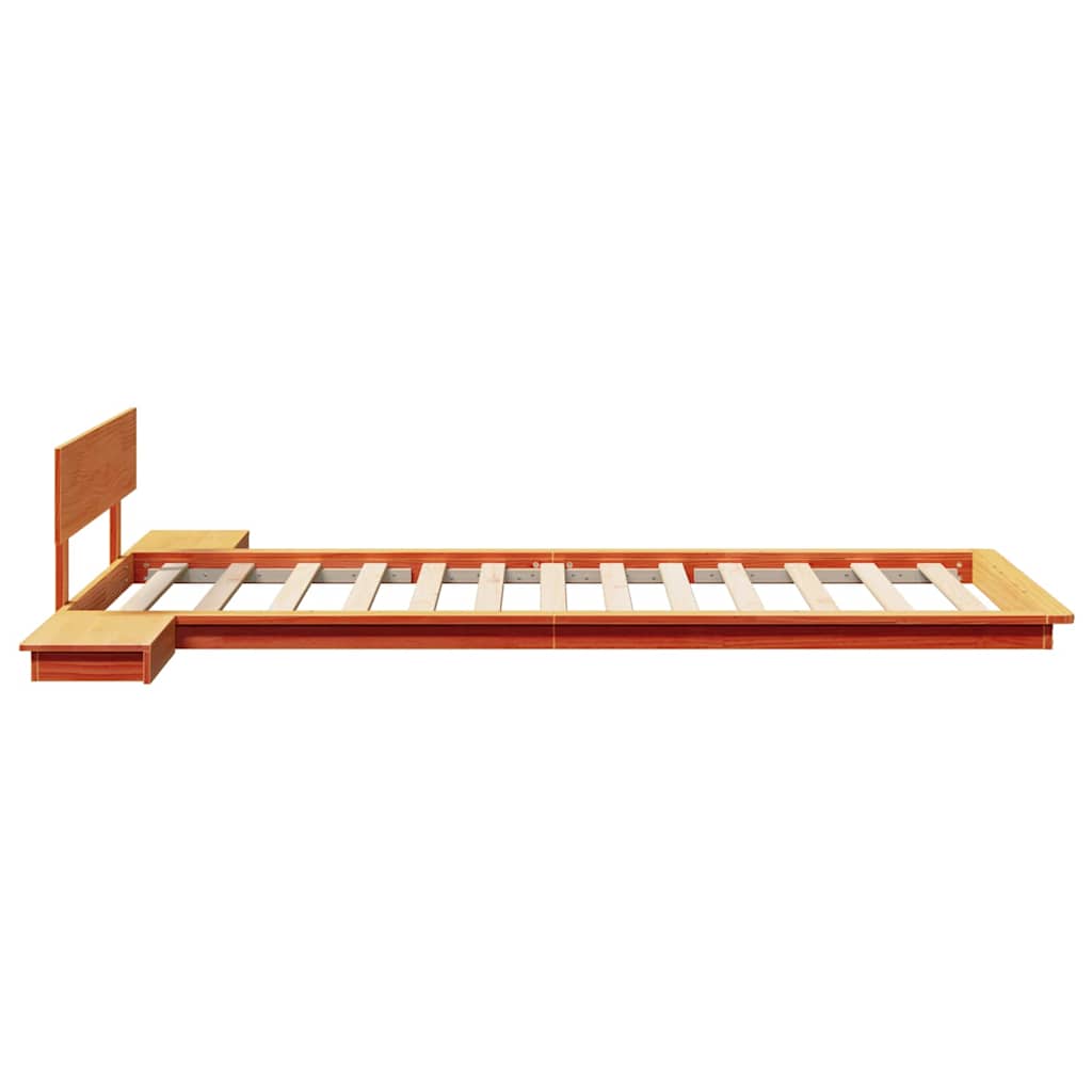 Struttura del letto Marrone 75 x 190 cm legno | homemem39