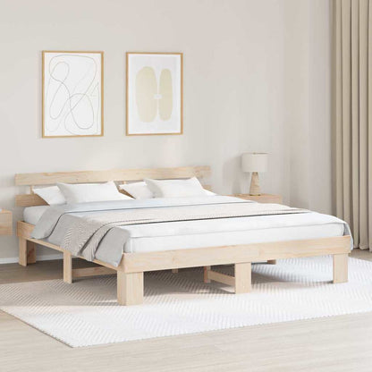 Struttura del letto Marrone 180 x 200 cm Legno massello di pino