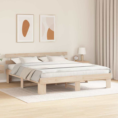 Struttura del letto Marrone 180 x 200 cm Legno massello di pino