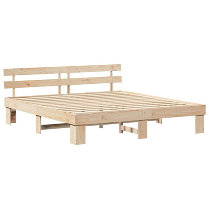 Struttura del letto Marrone 180 x 200 cm Legno massello di pino