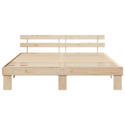 Struttura del letto Marrone 180 x 200 cm Legno massello di pino