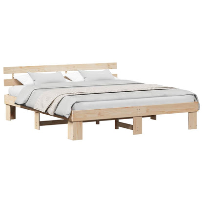 Struttura del letto Marrone 180 x 200 cm Legno massello di pino