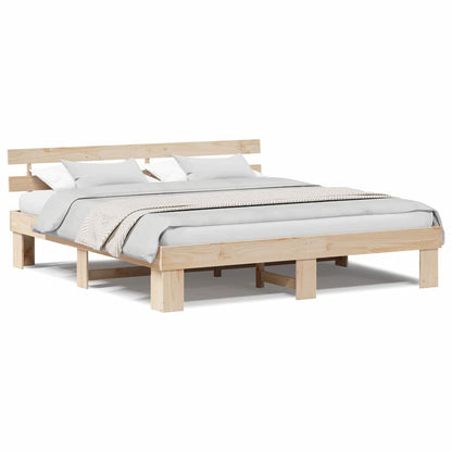 Struttura del letto Marrone 180 x 200 cm Legno massello di pino
