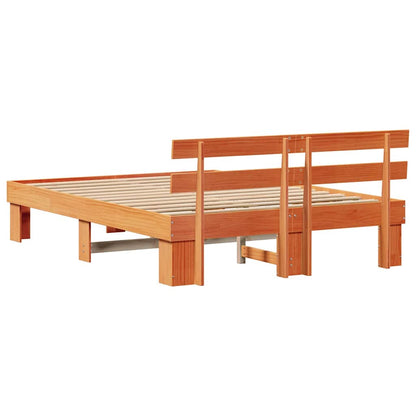 Struttura del letto Marrone 160 x 200 cm Legno massello di pino