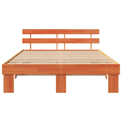 Struttura del letto Marrone 160 x 200 cm Legno massello di pino