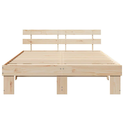 Struttura del letto Marrone 140 x 200 cm Legno massello di pino