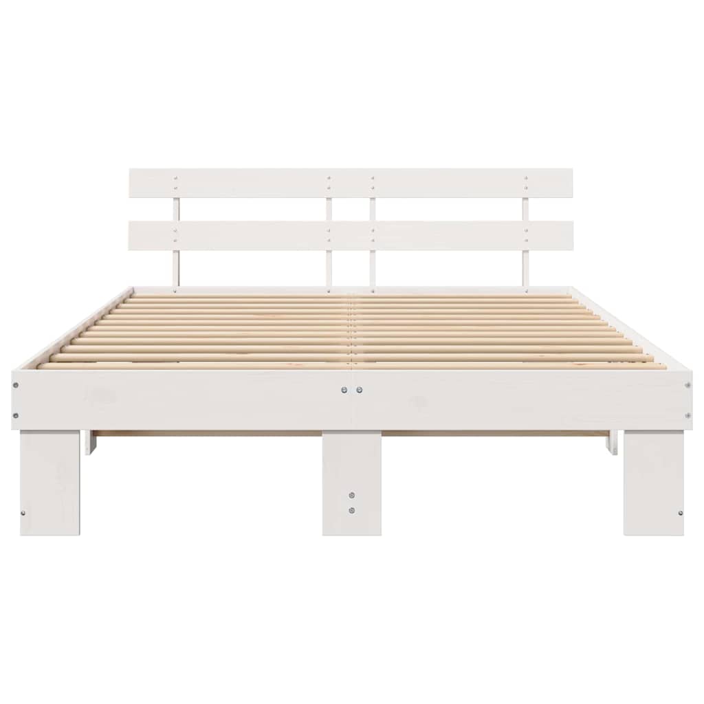 Struttura del letto Bianco 140 x 200 cm Legno massello di pino