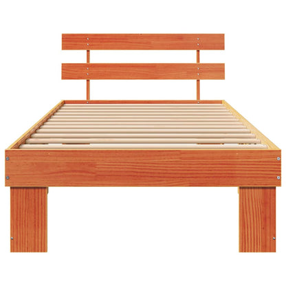 Struttura del letto Marrone cerato 100 x 200 cm Pino massello | homemem39