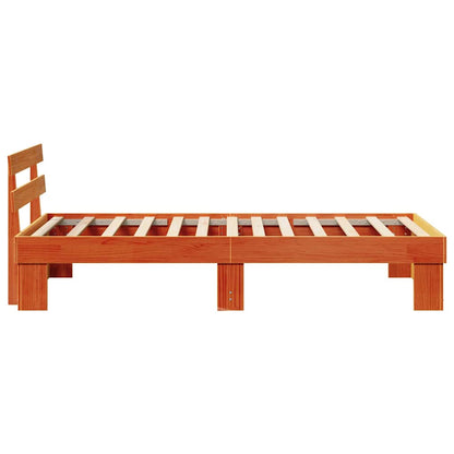 Struttura del letto Marrone cerato 100 x 200 cm Pino massello | homemem39