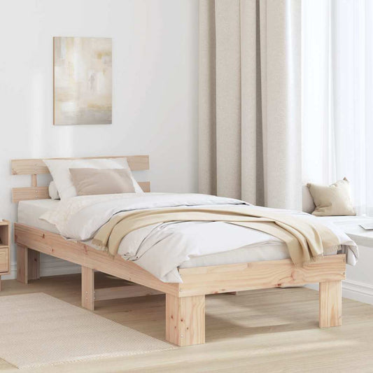 Struttura del letto Marrone 80 x 200 cm Legno massello di pino