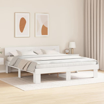 Struttura del letto Bianco 180 x 200 cm Legno di pino massello