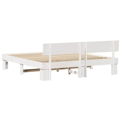 Struttura del letto Bianco 180 x 200 cm Legno di pino massello