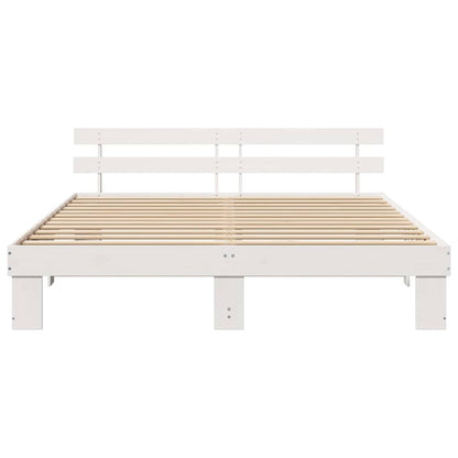 Struttura del letto Bianco 180 x 200 cm Legno di pino massello