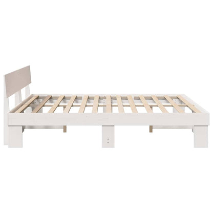 Struttura del letto Bianco 180 x 200 cm Legno di pino massello