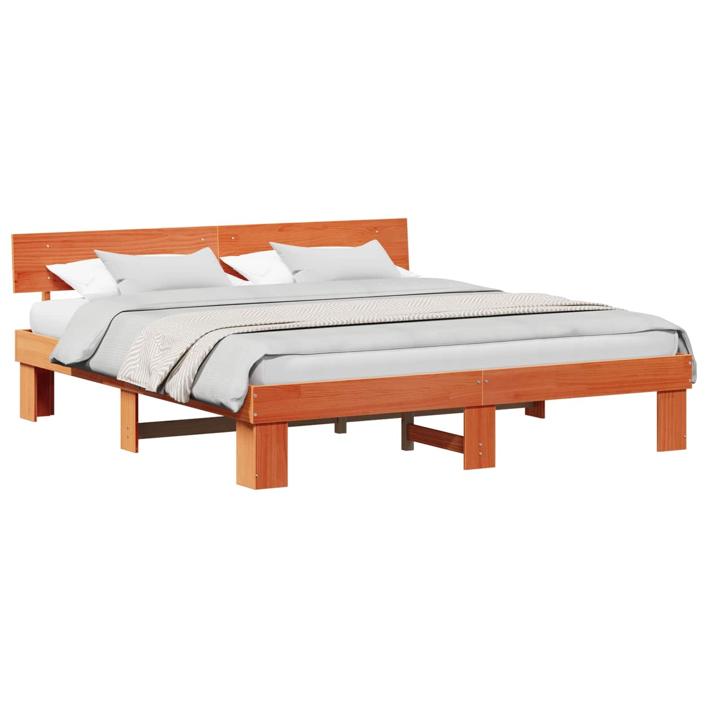 Struttura del letto Marrone cerato 180 x 200 cm Pino massello | homemem39