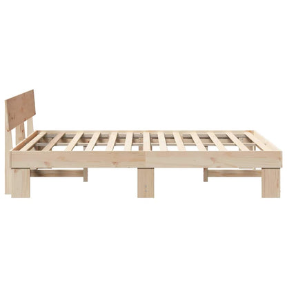 Struttura del letto Marrone 160 x 200 cm Legno di pino massello