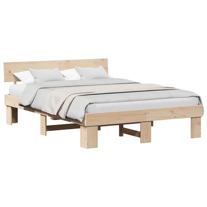 Struttura del letto Marrone 150 x 200 cm Legno di pino massello