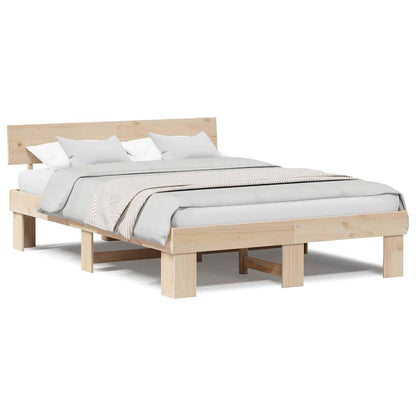 Struttura del letto Marrone 150 x 200 cm Legno di pino massello