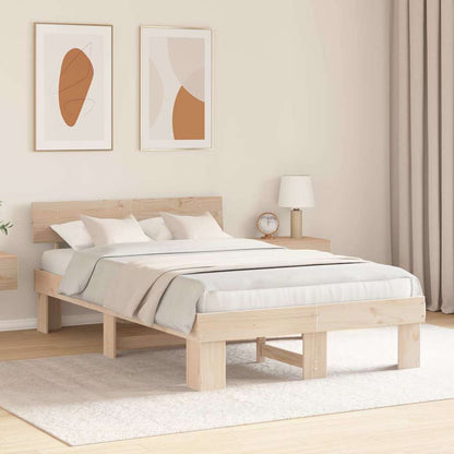 Struttura del letto Marrone 120 x 190 cm Legno di pino massello