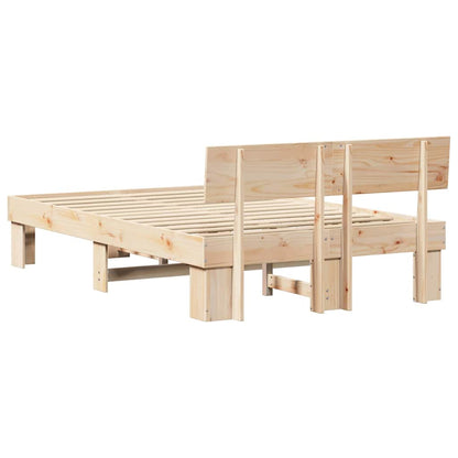 Struttura del letto Marrone 120 x 190 cm Legno di pino massello