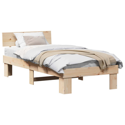 Struttura del letto Naturale 90 x 190 cm Pino massello | homemem39