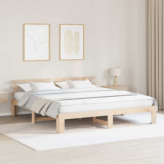 Struttura del letto Marrone 180 x 200 cm Legno massello di pino