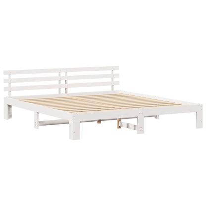 Struttura del letto Bianco 180 x 200 cm Legno massello di pino